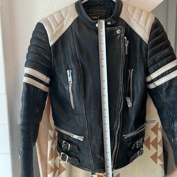 Vintage Leather Jacket - Erel Hamburg Size 40. Perfectly worn in. - Picture 17 of 17